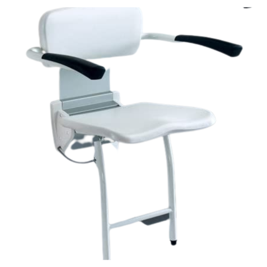 Siège de douche mural rabattable Futura Invacare | VALÉA SANTÉ