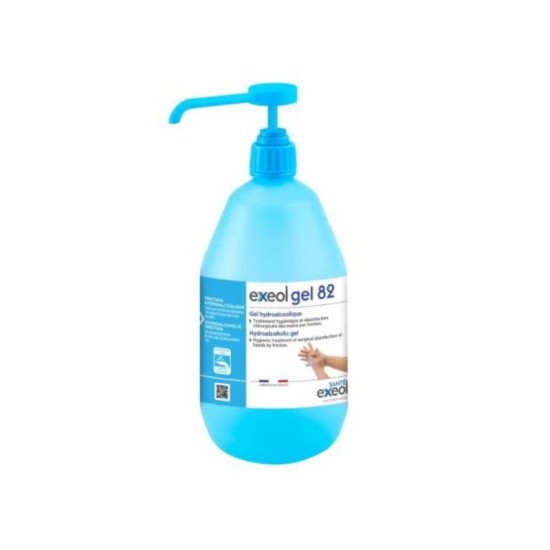 Gel hydroalcoolique exeol gel 82 1 L