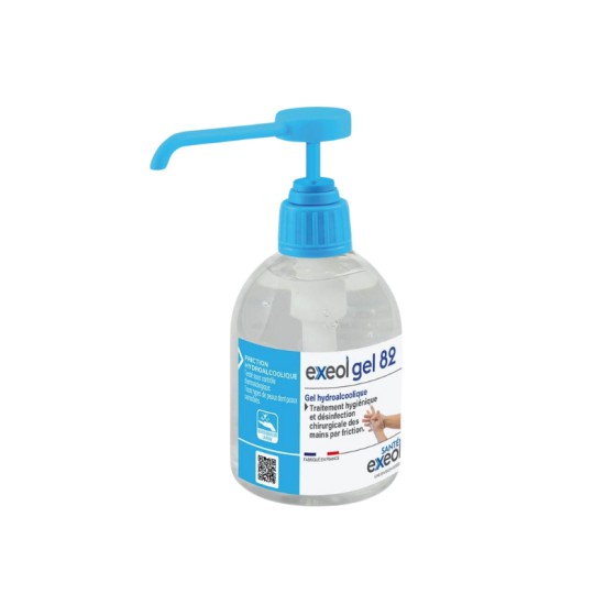 Gel hydroalcoolique exeol gel 82 300 ml