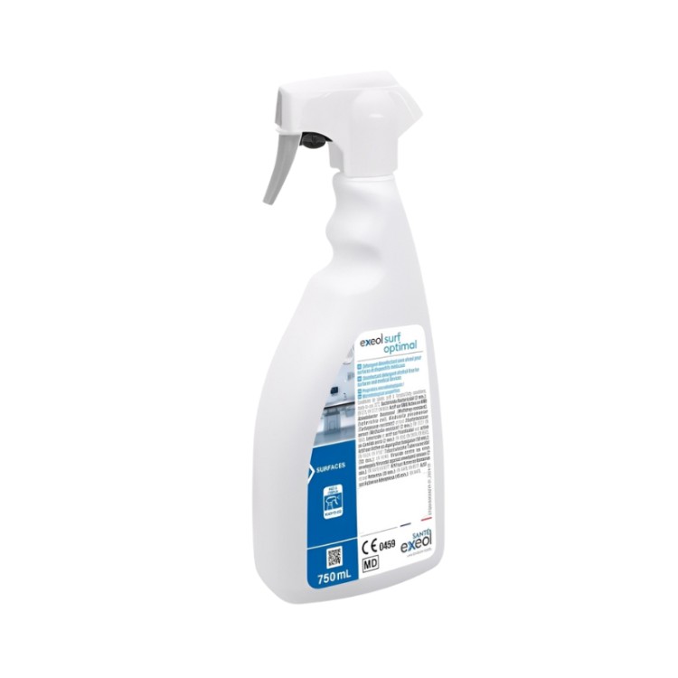 Détergent désinfectant des surfaces sans alcool exeol surf optimal 750 ml