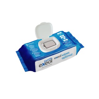 Lingettes désinfectantes et détergentes Exeol Wipes Optimal 2