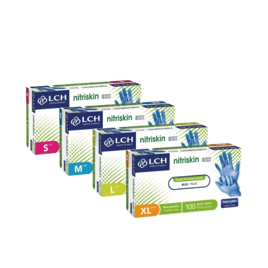 Gants d'examen nitrile non poudrés