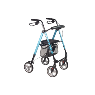 Rollator pliant 4 roues Boston bleu