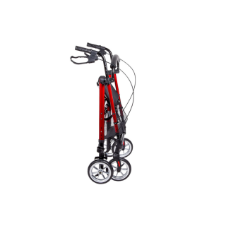 Rollator pliant 4 roues Boston rouge 2