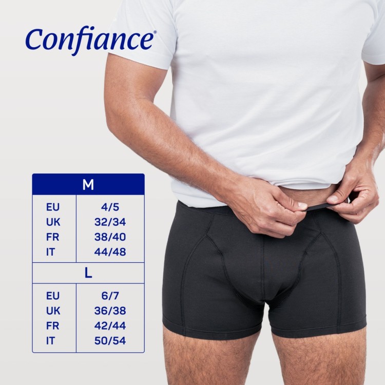 Boxer Lavable avec inserts taille M CONFIANCE MEN  | VALÉA SANTÉ