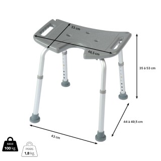 Tabouret de douche Modèle NEW BORA