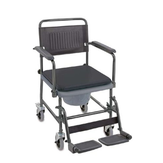 chaise mobile de toilette 4 roues 