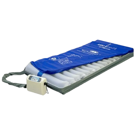Matelas à air alterné anti-escarres avec compresseur